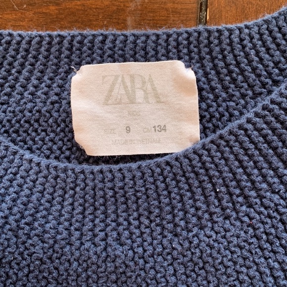 Zara Blue Knit Sweater - Picture 2 of 2